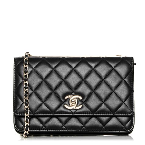 chanel trendy cc wallet on chain black|chanel wallet on chain gabrielle.